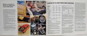 1976 Datsun B-210 Sales Brochure 2-Door 4-Door Hatchback