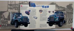 1989 Mack Trucks Model RB600 Construction Refuse Fold Out Sales Brochure Orig