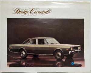 1969-1970 Dodge Coronado Spec Sheet - Spanish Text