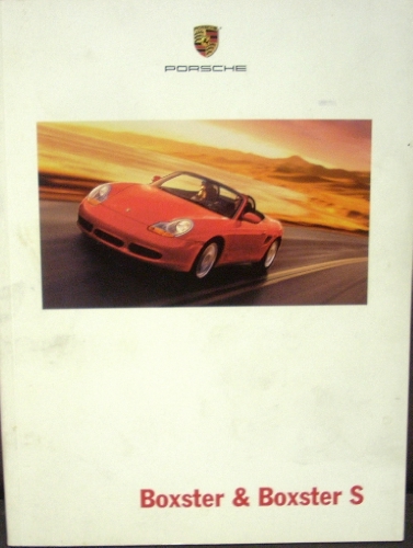 2001 Porsche Dealer Prestige Sales Brochure Book Boxster & Boxster S