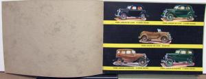 1936 Ford Junior De Luxe Standard DANISH TEXT Sales Brochure Original