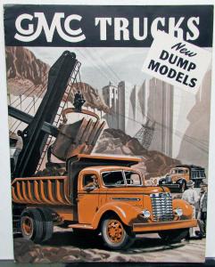 1947 GMC Dump Models AC 770 870 890 Truck Sales Brochure Dtd 4 47 Original