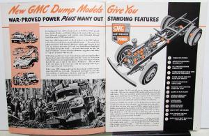 1947 GMC Dump Models AC 770 870 890 Truck Sales Brochure Dtd 4 47 Original