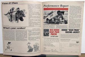 1968 Dodge News Magazine 1969 Five From The Hive Scat Pack Models Charger Dart