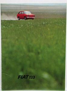 1974 Fiat 133 Sales Brochure - French Text