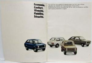 1974 Fiat 133 Sales Brochure - French Text