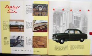 1953 Ford Zephyr Six English Sales Brochure Original