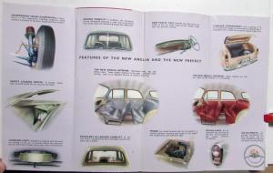 1954 Ford Angelia Prefect English Sales Brochure Poster Original