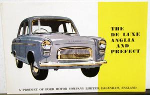 1953 Ford De Luxe Anglia And Prefect English Sales Brochure Original