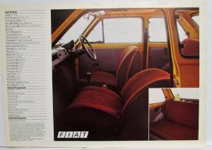 1977 Fiat 126 DeVille Spec Sheet