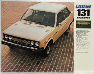 1977 Fiat 131 2-Dr Coupe Spec Sheet