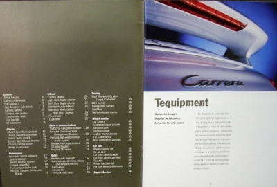 2003 Porsche Tequipment Accessories Dealer Sales Brochure Catalog 911