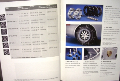 2003 Porsche Tequipment Accessories Dealer Sales Brochure Catalog 911