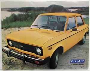 1973-1978 Fiat 128 2-Door Sedan Spec Sheet