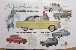 1953 1954 1955 1956 1957 1958 1959 English Ford Line Sales Brochure Original