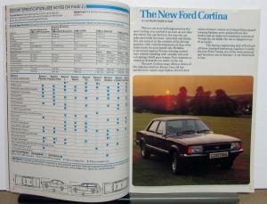 1976 1977 Ford Cortina English UK All Model Catalogue Sales Brochure Original