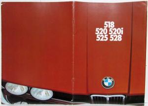 1976 BMW 518 520 520i 525 528 Sales Brochure - German Text