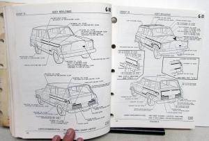 1981 - 1986 Jeep Parts Book Catalog J-10 J-20 Cherokee Wagoneer CJ Series