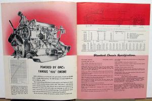 1952 GMC 630 42 & F630 42 Gas Truck 426 Engine Sales Brochure Folder Orig