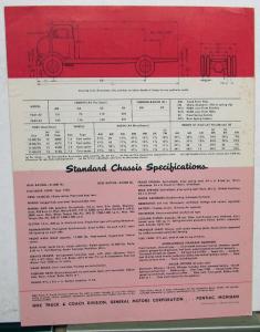 1952 GMC 630 42 & F630 42 Gas Truck 426 Engine Sales Brochure Folder Orig