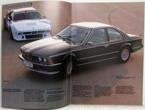 1981 BMW 628CSi 633CSi 635CSi Prestige Sales Brochure