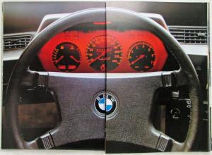 1981 BMW 628CSi 633CSi 635CSi Prestige Sales Brochure