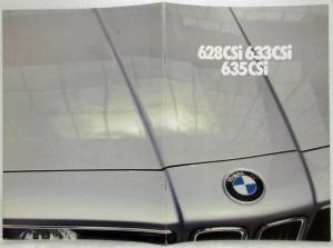 1981 BMW 628CSi 633CSi 635CSi Prestige Sales Brochure