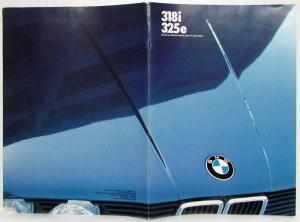 1984 BMW 318i 325e Sales Brochure