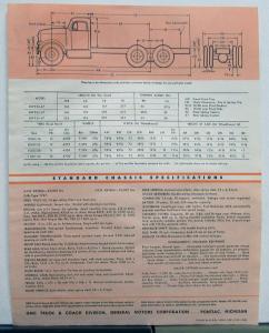 1954 1955 GMC DW 950 67 Diesel Truck Sales Brochure Data Sheet Original