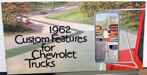 1962 Chevrolet All Trucks Custom Features Accessories Brochure Pickup Corvair