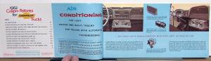 1962 Chevrolet All Trucks Custom Features Accessories Brochure Pickup Corvair