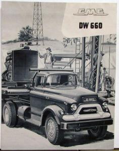 1956 GMC 660 DW Truck 4-71 Diesel Engine Sales Brochure Folder Original