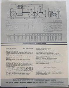 1956 GMC 970 DW Truck 970 & 6-71 Diesel Engines Data Sheet Sales Brochure Orig