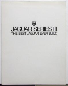 1980 Jaguar Series III XJ6 Sales Brochure Original