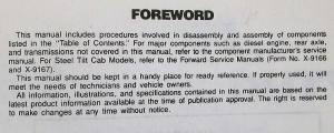 1991 GMC/Chevrolet Medium-Duty Truck Unit Repair Service Shop Manual