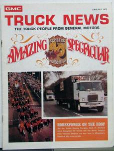 1973 GMC Truck News V 38 No 3 Truck News Mag Schlitz 40 Horse Hitch Belgians