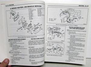 1987 GMC Light Duty Truck R V G P Models Service Shop Manual - Pickup Van Jimmy