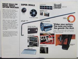 1978 GMC Royal Sierra Pickup Jimmy Caballero Vandura Option Package Sales MAILER