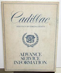 1980 Cadillac Brougham Eldorado Deville Seville Advance Service Shop Manual