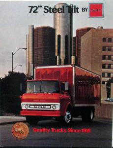 1979 GMC 72 inch Steel Tilt Truck Cab Series 6000 7000 Sales Brochure Folder