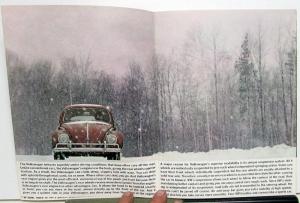 1963 Volkswagen VW Dealer Prestige Large Color Sales Brochure Beetle Rare