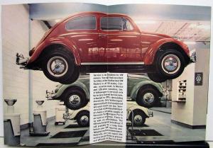 1963 Volkswagen VW Dealer Prestige Large Color Sales Brochure Beetle Rare