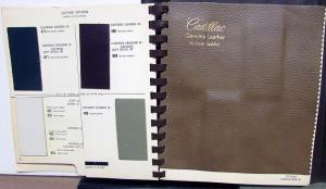 1968 Cadillac Dealer Album Upholstery Samples Insert Fabric & Color Options