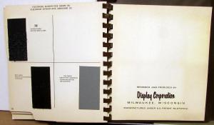 1968 Cadillac Dealer Album Upholstery Samples Insert Fabric & Color Options