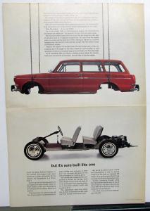 1965 Volkswagen Dealer Sales Brochure Folder VW Squareback Sedan