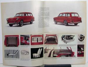 1965 Volkswagen Dealer Sales Brochure Folder VW Squareback Sedan