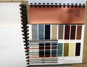 1978 Cadillac Dealer Album Salesmens Merchandising Guide Data Upholstery Paint