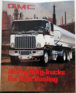 1980 GMC Astro General Brigadier Heavy Duty Bulk Hauling Sales Brochure Original