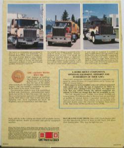 1980 GMC Astro General Brigadier Heavy Duty Bulk Hauling Sales Brochure Original