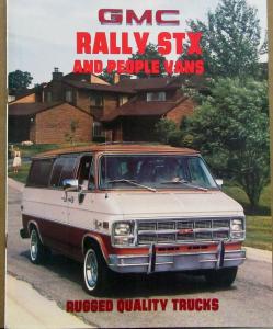 1981 GMC Rally STX Gaucho and People Vans Sales Brochure Original